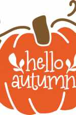 hello autumn, pumpkin, fall welcome - free svg file for members