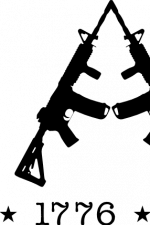 2nd amendment, bullets and rifles, 1776, patriotics - free svg file for members