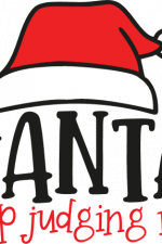 santa stop judging me, funny christmas - free svg file for members