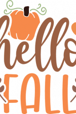 hello fall, pumpkin yard sign - free svg file for members