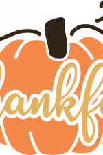 thankful sign on the pumpkin, thanksgiving day - free svg file for members