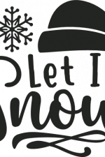 let it snow, christmas - free svg file for members