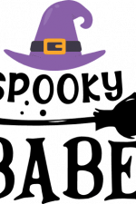 spooky babe, halloween free svg file, clipart images