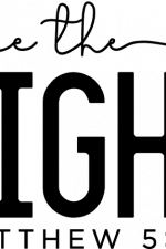 be the light, matthew 5:14, religious- free svg file for members