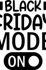 black friday mode on - free svg file for members
