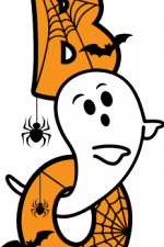 hanging boo sign, ghost, halloween - free svg file for members