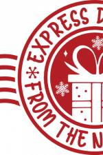 express delivery stamp, christmas - free svg file for members