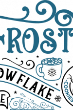 frostys snowflake cafe, christmas - free svg file for members