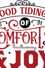good tidings of comfort and joy, christmas - free svg file for members