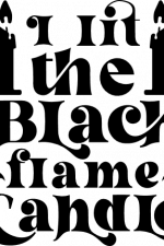 I lite the black flame candle, halloween - free svg file for members