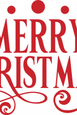 merry christmas sign with decorations - free svg file for members