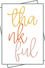 thankful, thanksgiving day - free svg file for members
