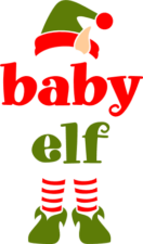baby elf, christmas free svg file