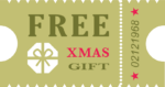 free xmas gift, christmas ticket free svg file
