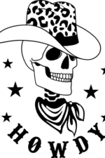 howdy, black cowgirl, cowboy skull, country - free svg file for members