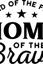 land of the free home of the brave, patriotic - free svg file for members