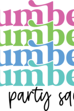 slumber party squad, funny, echo stacked text - free svg files for members