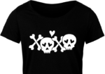 XOXO, skulls and crossed bones, valentines day - free svg file for members