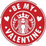 be my valentine, tumbler, coffee cup design, valentines day - free svg file for members