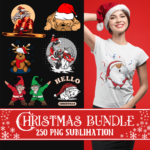 Free Christmas bundle - 250 PNG Sublimation Files