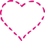 dashed line heart free svg file