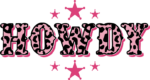 howdy with stars, country, cow girl sign - free svg file for members