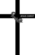 jesus christ cross and thorn crown - free svg file for members