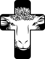 lamb and christian cross, religious - free svg files for members
