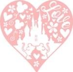 valentines day heart - free svg file for members