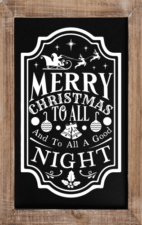 merry christmas to all and good night - free svg file for members