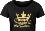 queens are born in december, crown, birthday - free svg file for members