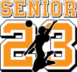 Senior 2023, Volleyball - free svg file for members