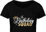 The birthday squad, golden svg and png sublimation - free svg file for members