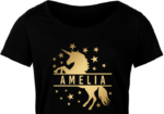 unicorn custom name text frame, girlie tshirt design - free svg file for members