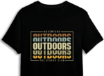 Adventure Outdoors, the hikers club, framed echo text free svg file