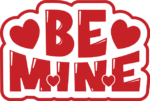 be mine, valentines day - free svg file for members