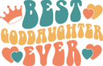 best goddaughter ever, christian - free svg file for members