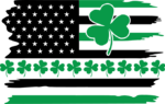 Clover leaf flag, st patricks day - free svg file for members