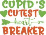 Cupids cutest heart breaker, Baby onesie, Valentines day free svg file