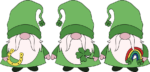 Saint Patrick Day Gnomes - free svg file for members