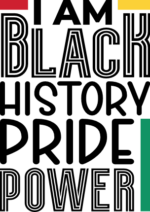 i am black history pride power, freedom - free svg file for members