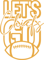 lets go chiefs, american football shirt design - free svg file for members
