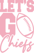 lets go chiefs, football fan tshirt design - free svg file for members