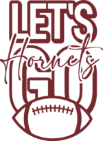 lets go hornets, american football shirt design - free svg file for members