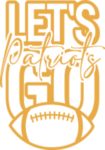 lets go patriots, football team shirt design - free svg file for members