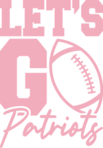 lets go patriots, football team shirt design - free svg file for members