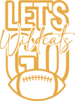 lets go wildcats, american football shirt design - free svg file for members