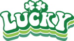 Lucky, clover leaves, St Patricks day, echo text - free svg file for members