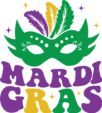 Mardi gras, mask, feathers, mardi gras shirt design - free svg file for members