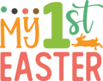 My 1st easter, baby onesie design free svg file